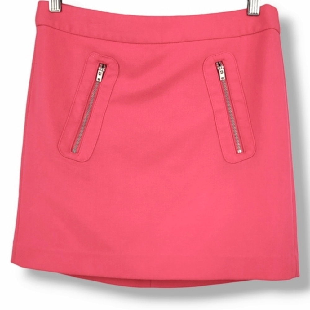 GAP Double Zip Mini Skirt Watermelon Pink